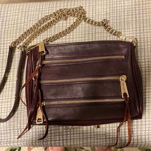 Deep purple Rebecca Minkoff cross body bag!